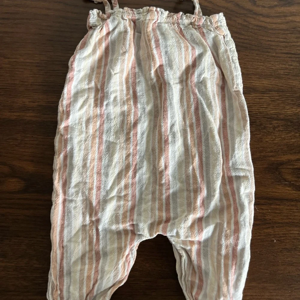 Rylee and Cru Striped Tie jumpsuit - Picture 3 of 4